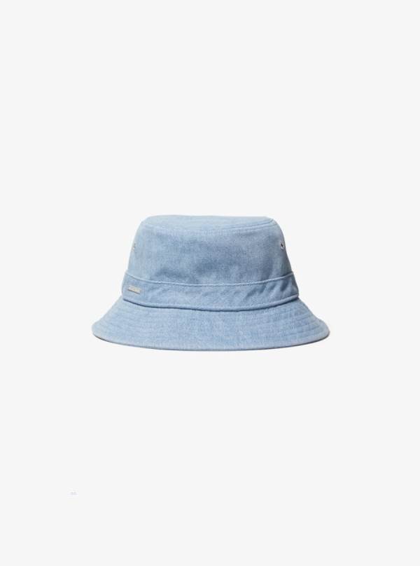 Damske Klobuky Michael Kors Washed Denim Bucket Modre Svetlomodrá - Doplnky Michael Kors Lacne | PNQYH-5631